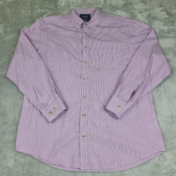 Charles Tyrwhitt Dress Shirt Mens L Slim Fit Classic Fit Button Up Long Sleeve‎ - Picture 1 of 11